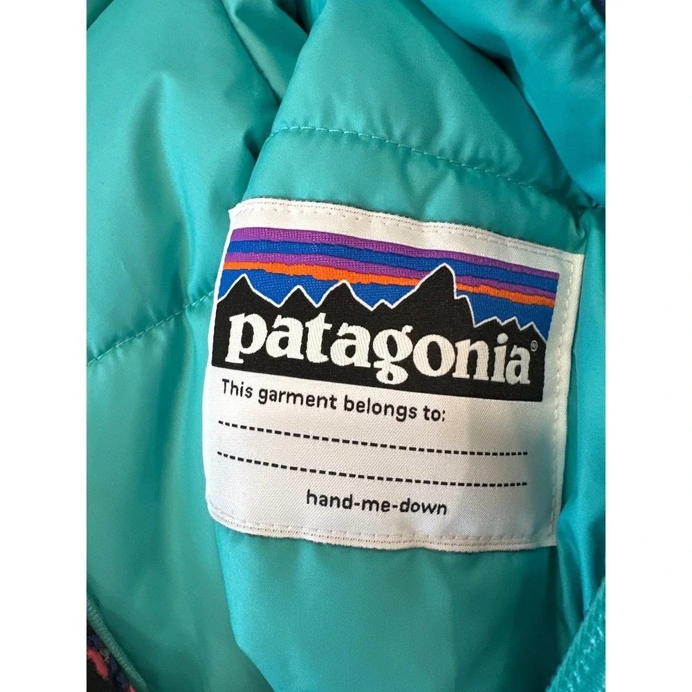 NWOT Patagonia Snow Pile 1-Piece Puffy Bunting Waterproof Suit Rare Pattern 3-6M